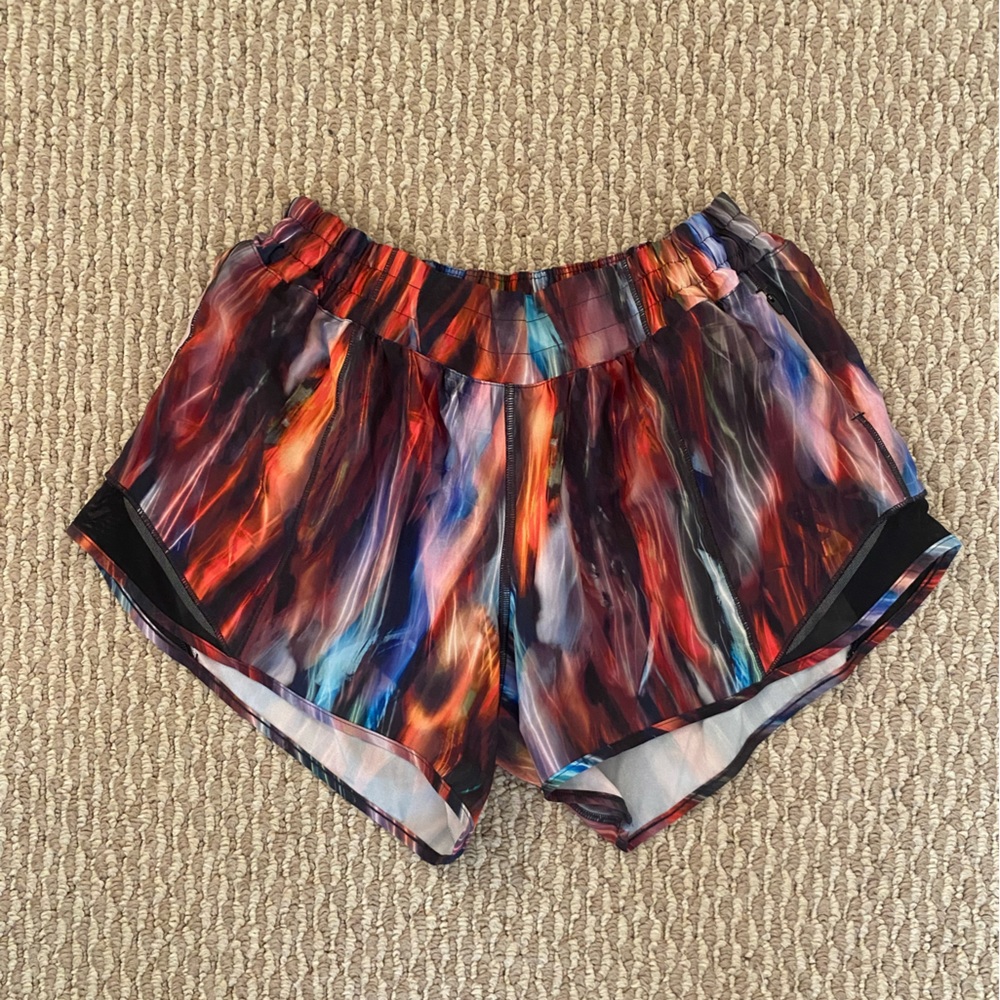 Multicolor lulu lemon 4 inch inseam hotty hot shorts